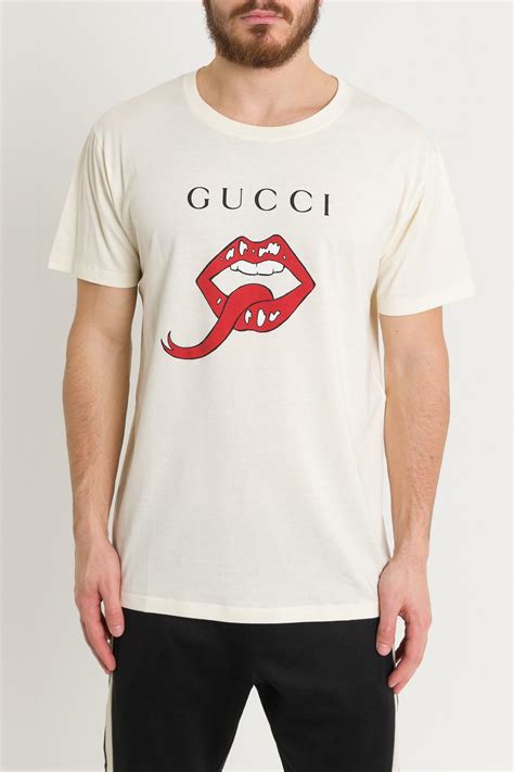 gucci oversized t shirt with mouth|Gucci t shirt.